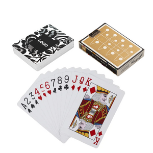 Custom Logo Printing PVC Waterproof Plastic Holographic Poker Playing Cards With Box