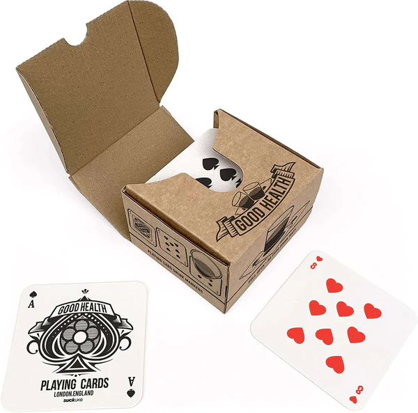 Custom Logo Black Printing Design PVC Waterproof Advertising paper plastic Full Color Game Poker set Playing Card with Box