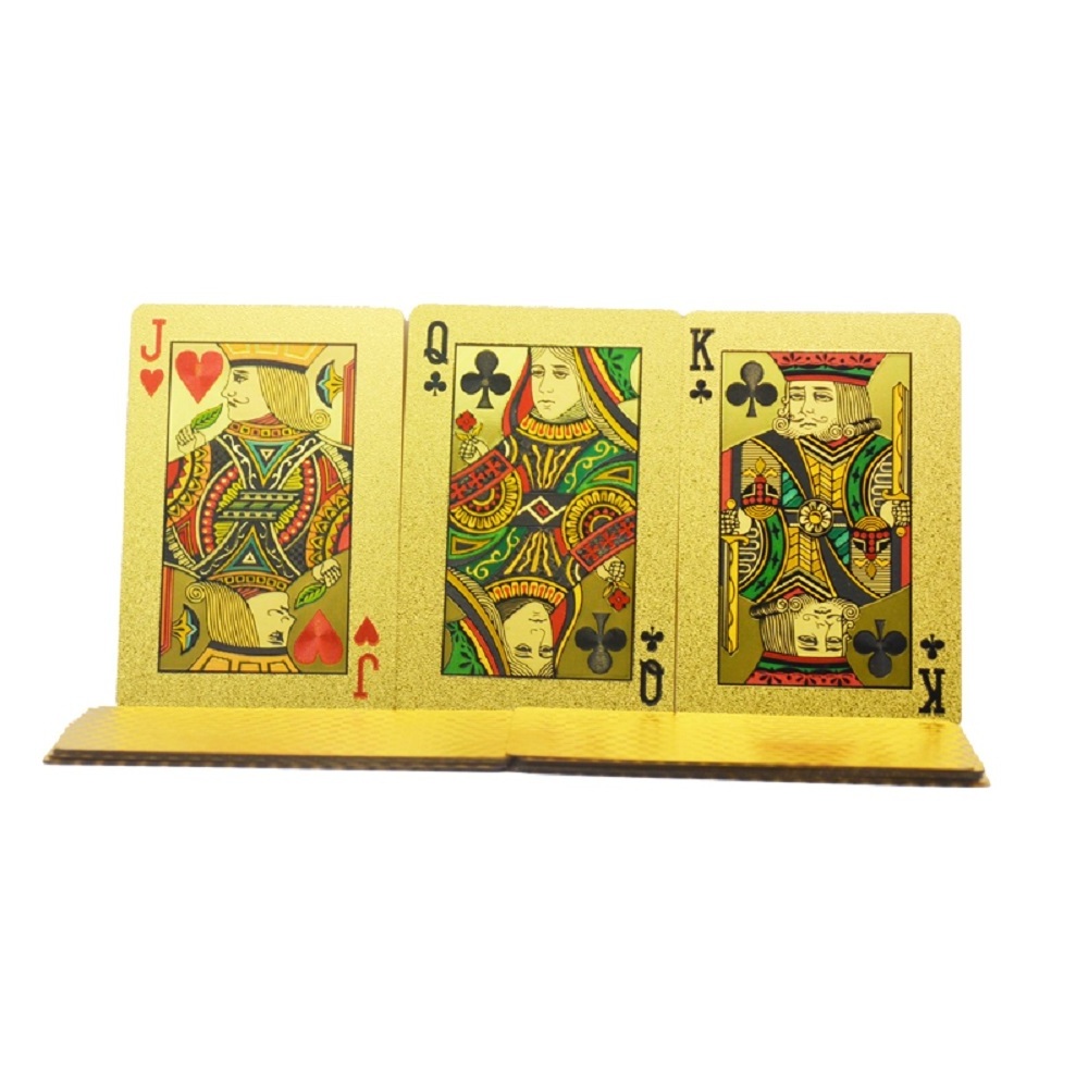 Custom Printing Paper Material Gold Poker Playing Cards