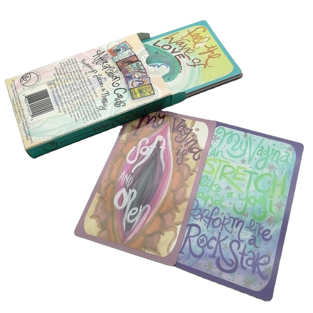 Wholesale Customized  Printing Tarot Cards Decks Affirmation Cards