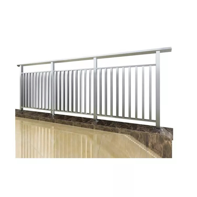 square pipe stainless steel aluminum pipe mount railing for balcony handrail designs