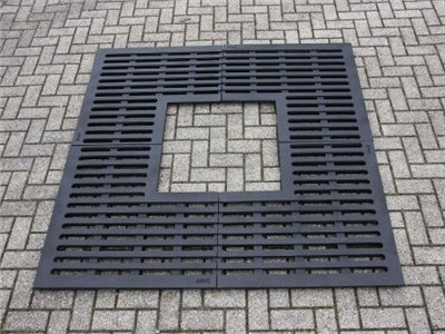 FRP/stainless steel/galvanized steel gutter grating grid for gutter tree pool cover