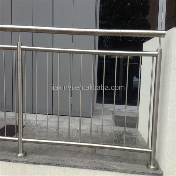 Factory price guard rail bridge balcony balustrades stainless steel aluminum metal outdoor stair railing handrail