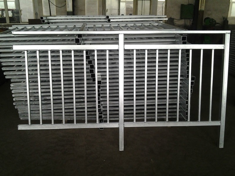 Galvanized Steel Square Pipe Balcony Railing With Aluminum Profile Railing Balcony Fence Balcony Railing