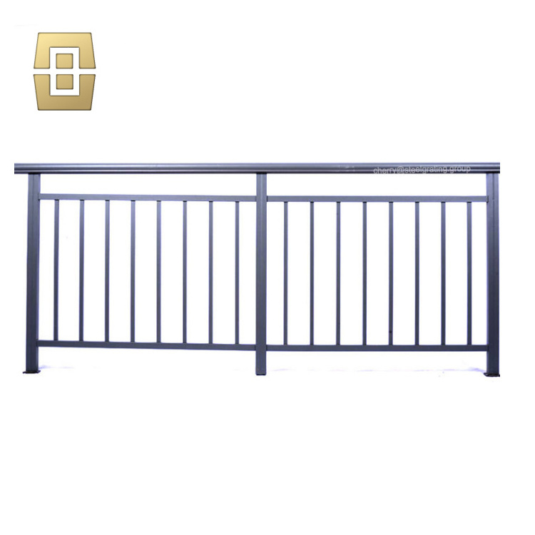 Galvanized Steel Square Pipe Balcony Railing With Aluminum Profile Railing Balcony Fence Balcony Railing