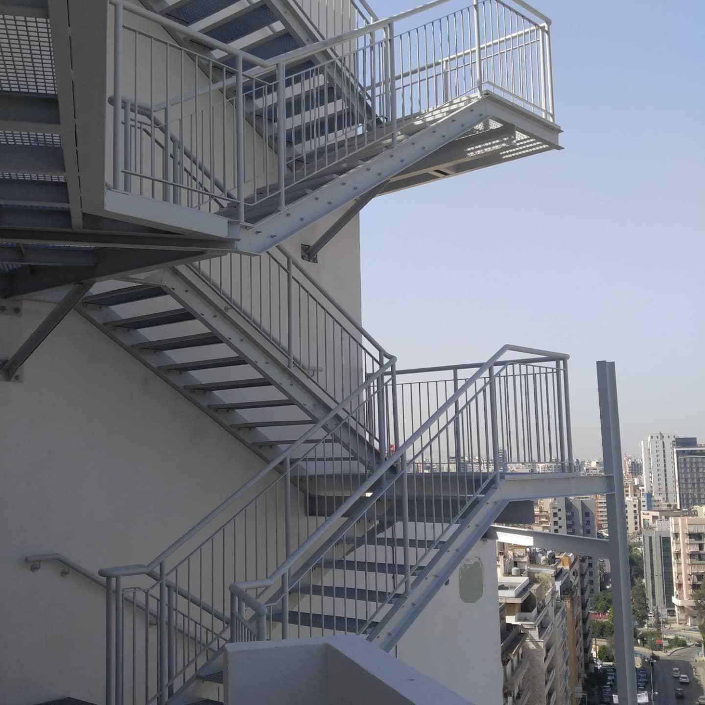 outdoor staircase steel ladder metal stair commercial metal stairs steel stair landing