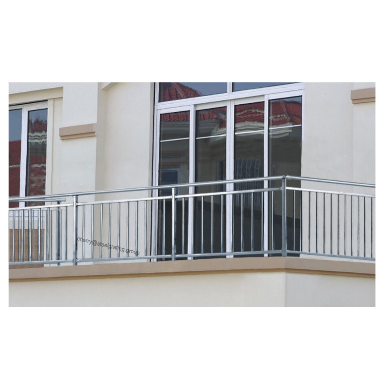 Modern design  wall mounted steel handrail steel pipe tube galvanized cheapest handrail