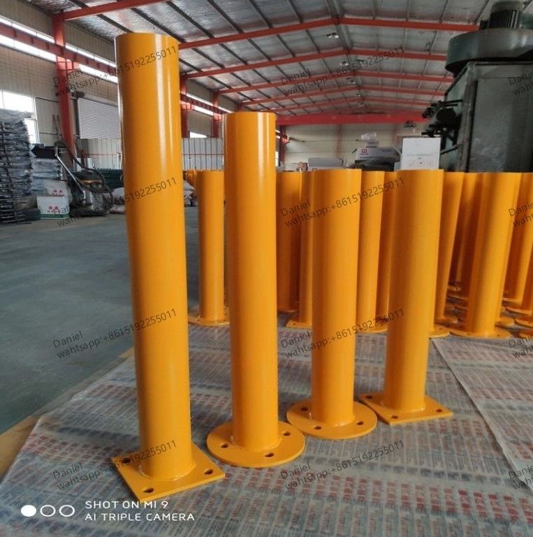 Heavy duty traffic safety barriers car road parking steel bollards