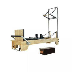 Factory direct selling Gym Fitness Equipment maple wood pilates bed reformer half trapeze