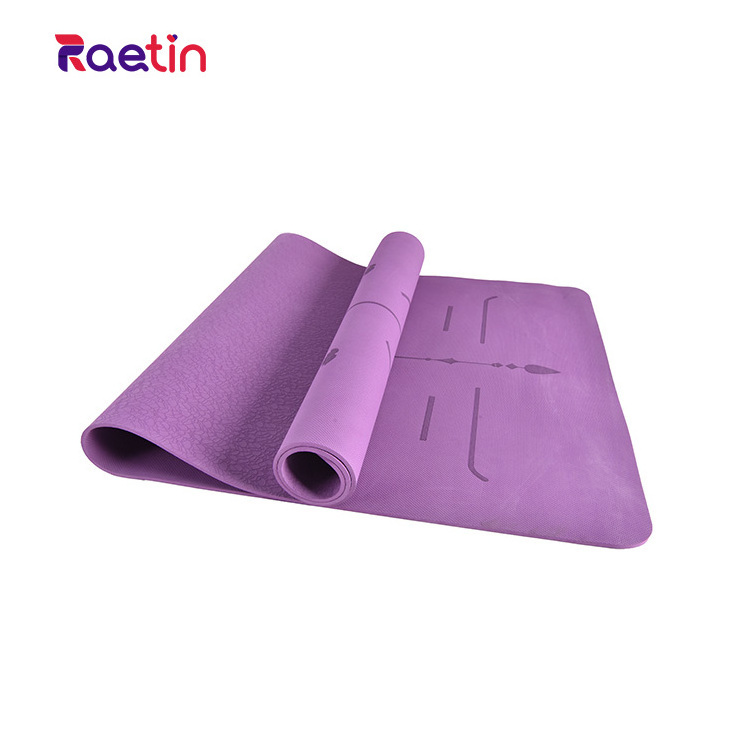 6MM 8MM Home Use Pilates Eco Friendly Non Slip Yoga thickened and enlarged Tpe yoga mat