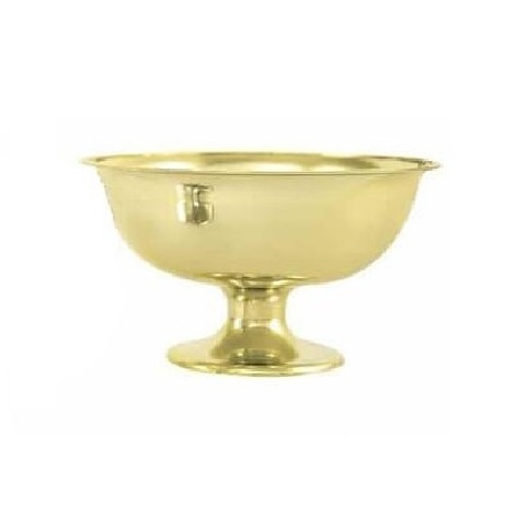 Cast Aluminum Bowl With Mirror Polish Finishing Serving Bowl Metal Fruit Serving Bowl with Gold Colored Finishing