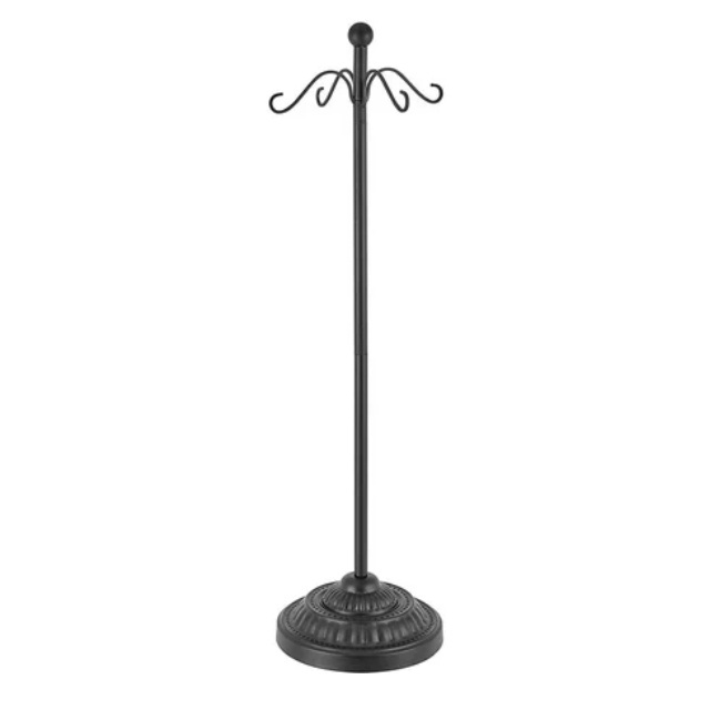 High Quality Black Metal Floor Standing Decorating Stocking Hanger &  Holder Best Selling Of Christmas Standing Holder