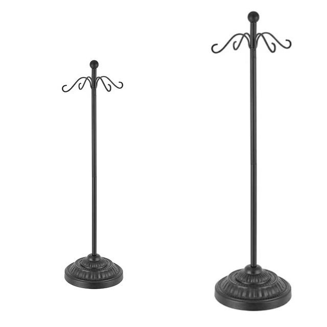 High Quality Black Metal Floor Standing Decorating Stocking Hanger &  Holder Best Selling Of Christmas Standing Holder