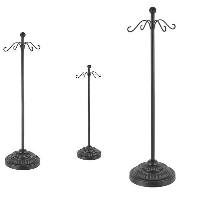 High Quality Black Metal Floor Standing Decorating Stocking Hanger &  Holder Best Selling Of Christmas Standing Holder