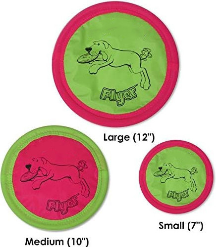 Flyer Dog Toy, Flying Disc, Lightweight, Durable and Water Resistant, Great for Beach and Pool