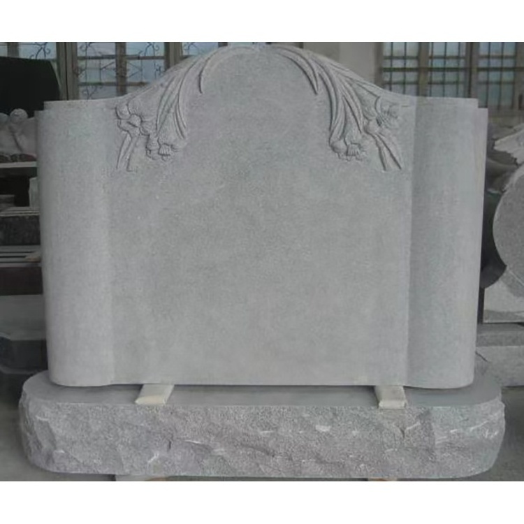 Custom cemetery stone engraving blank granite gravestones in graveyard