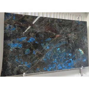 Best price per square foot labradorite lemurian blue granite slab for kitchen