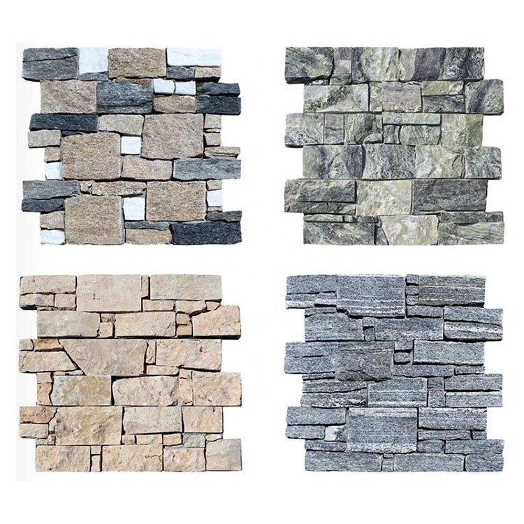 Natural outdoor wall rock exterior stacked stone ledge stone veneer