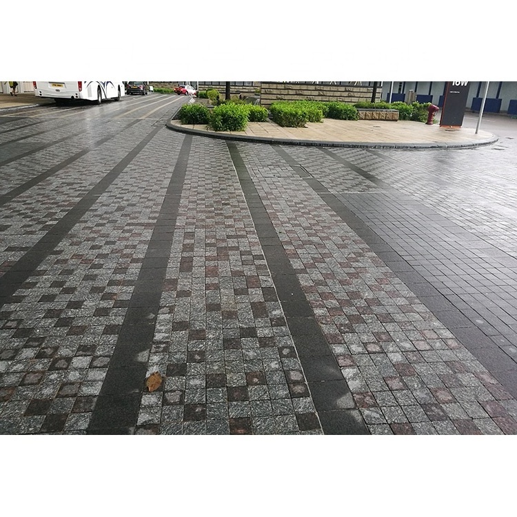 Wholesale price outdoor patio block cobblestone granite stone paver