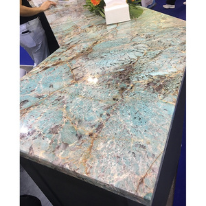 Brazil slab green granite amazonite quartzite for countertops kitchen