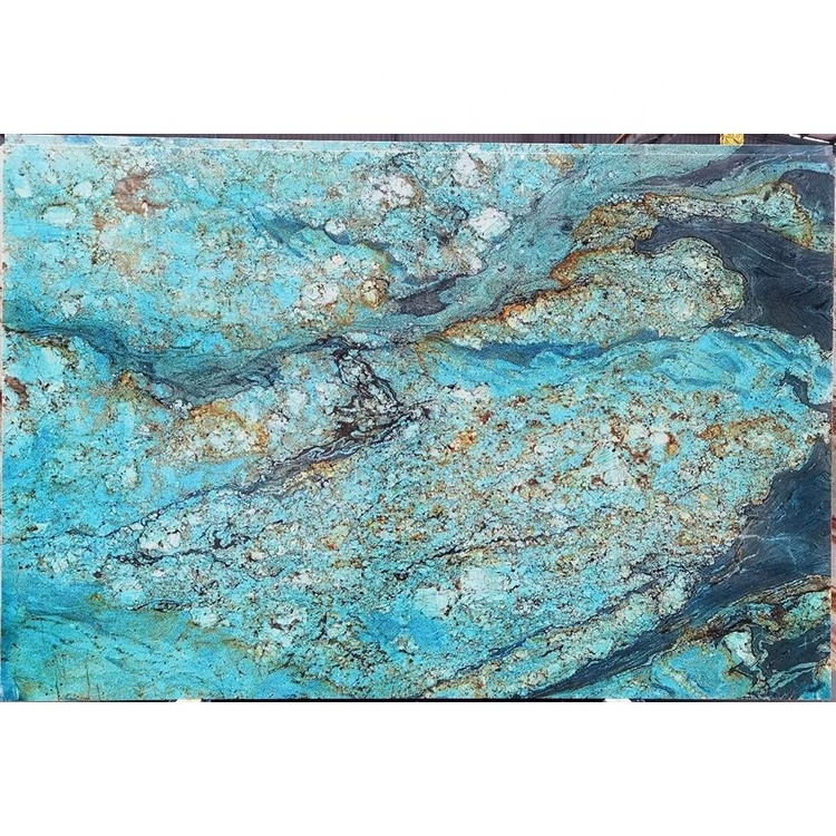 Factory price blue van gogh quartzite granite for kitchen countertops options