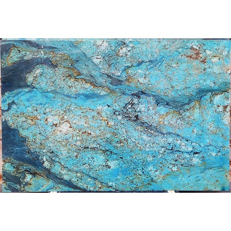 Factory price blue van gogh quartzite granite for kitchen countertops options