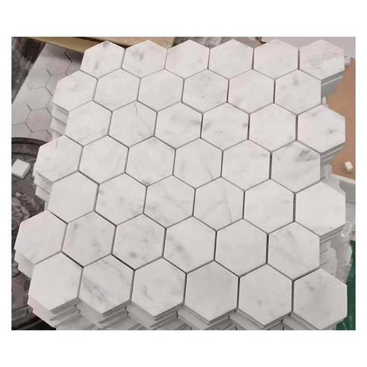 Wholesale natural marble stone mosaic tiles for kitchen backsplash mosaic wall