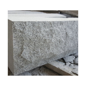 Factory Wholesale Cheap G603 Rock Face Granite Wall Block Natural Chinese Hubei Natural Surface Granite