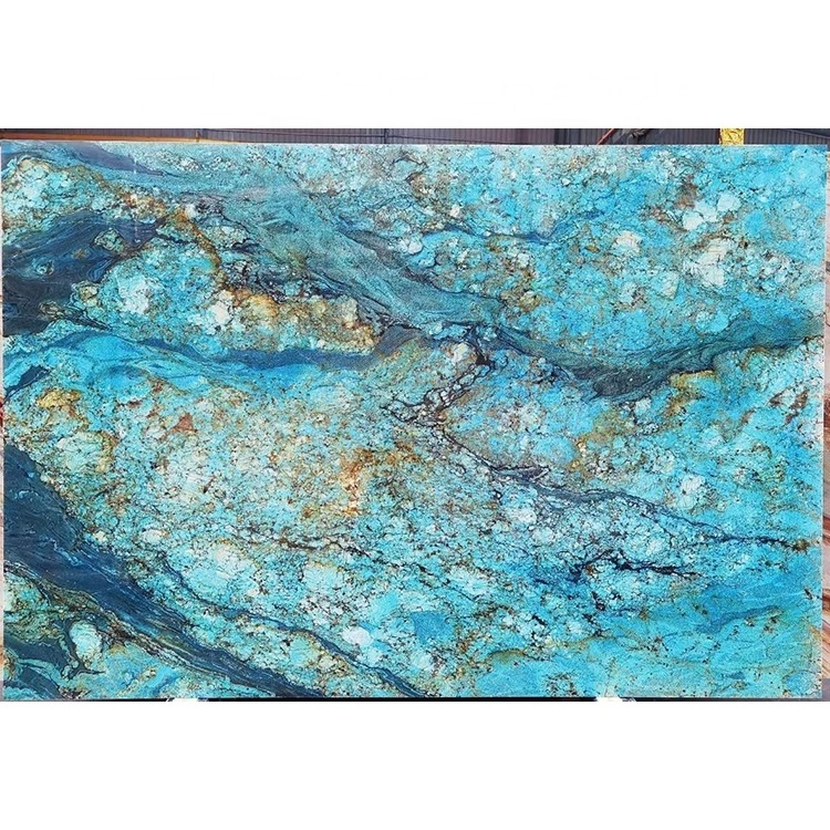 Factory price blue van gogh quartzite granite for kitchen countertops options