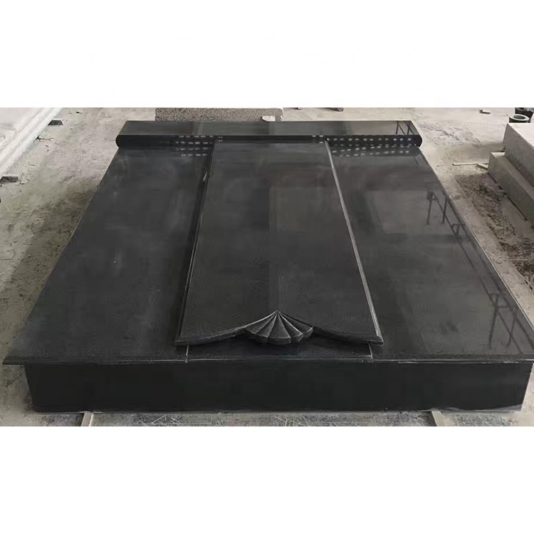 Black granite memorial headstone tombstone slab grave stones and monuments