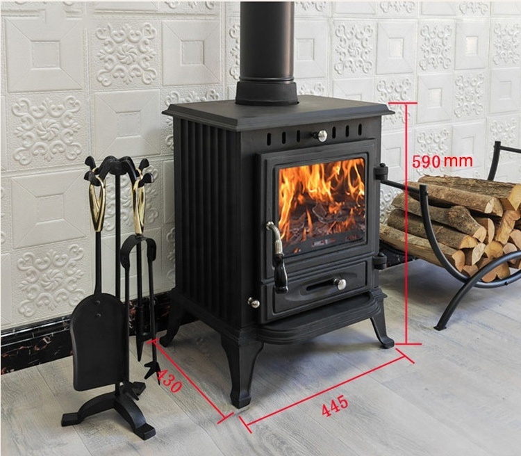 Hot sale indoor heating iron wood burning stove fireplace for living room