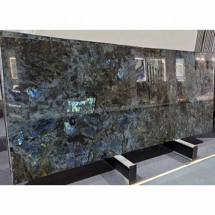 Wholesale labradorite blue granite slab for countertop and stone dining table