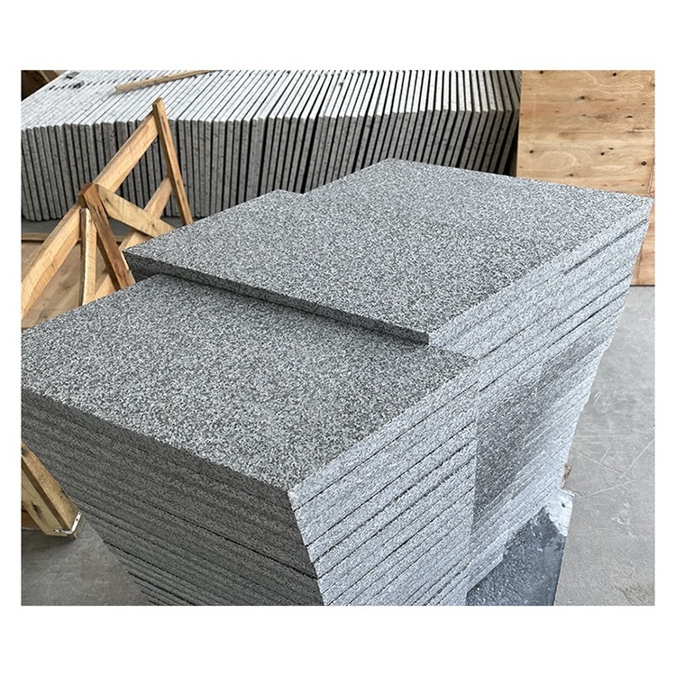 Wholesale price outdoor dark grey granite tiles driveway paving stone