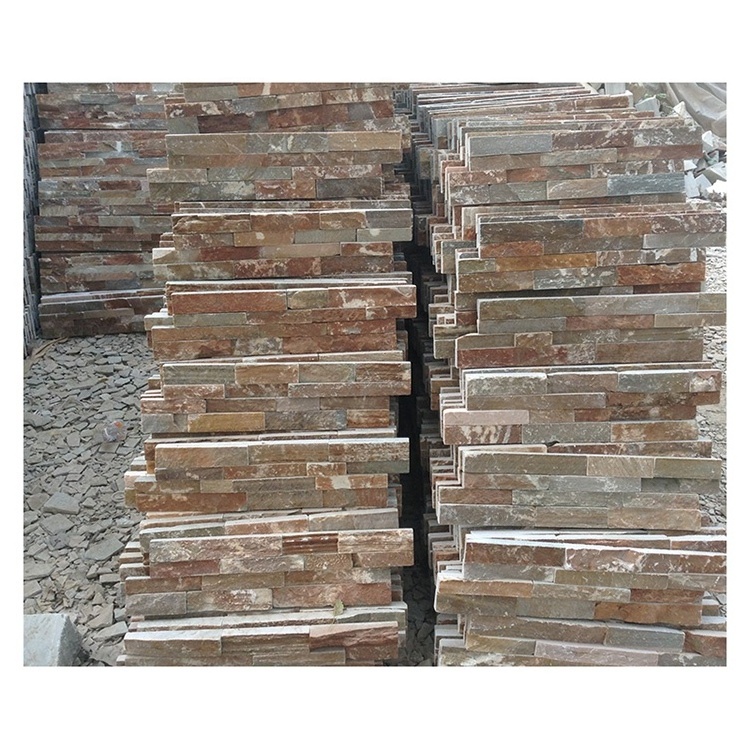 Cultured stone veneer split faced exterior slate brick tiles for walls