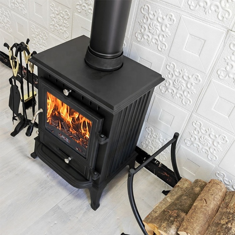 Hot sale indoor heating iron wood burning stove fireplace for living room