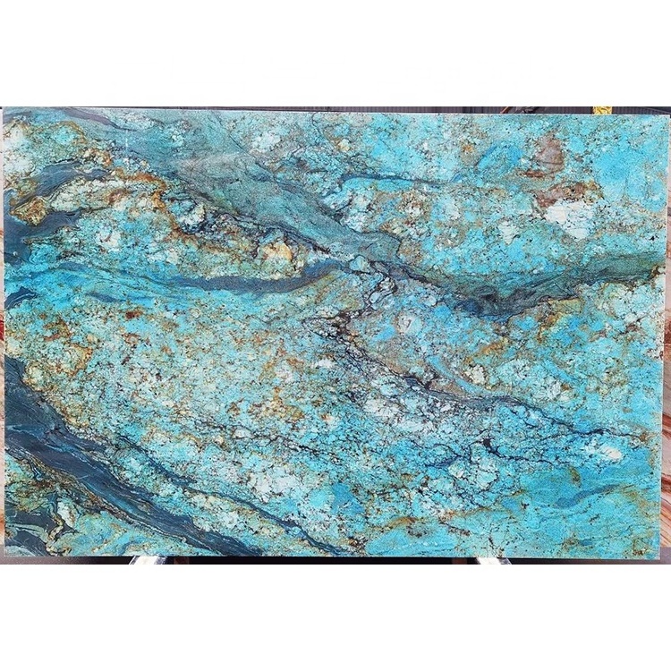 Factory price blue van gogh quartzite granite for kitchen countertops options