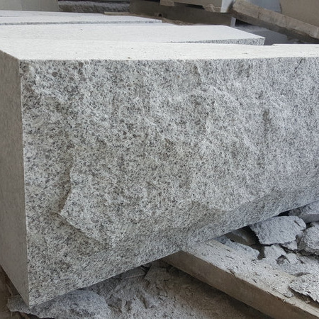 Factory Wholesale Cheap G603 Rock Face Granite Wall Block Natural Chinese Hubei Natural Surface Granite