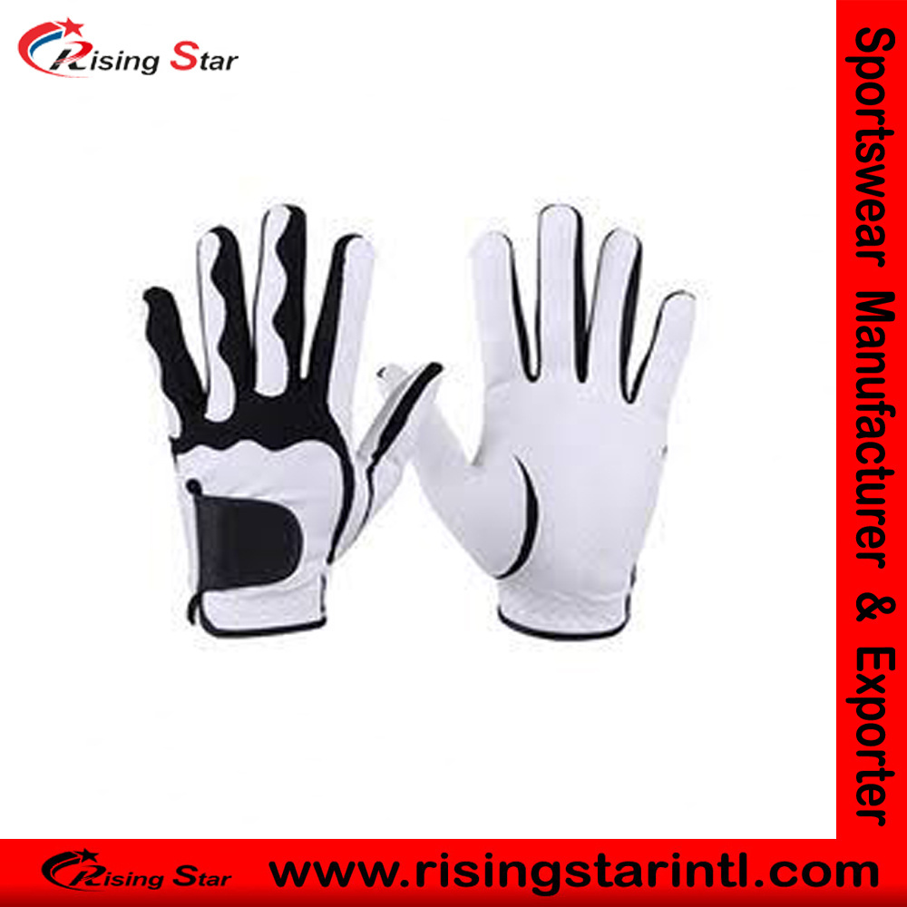 wholesale custom logo leather golf gloves