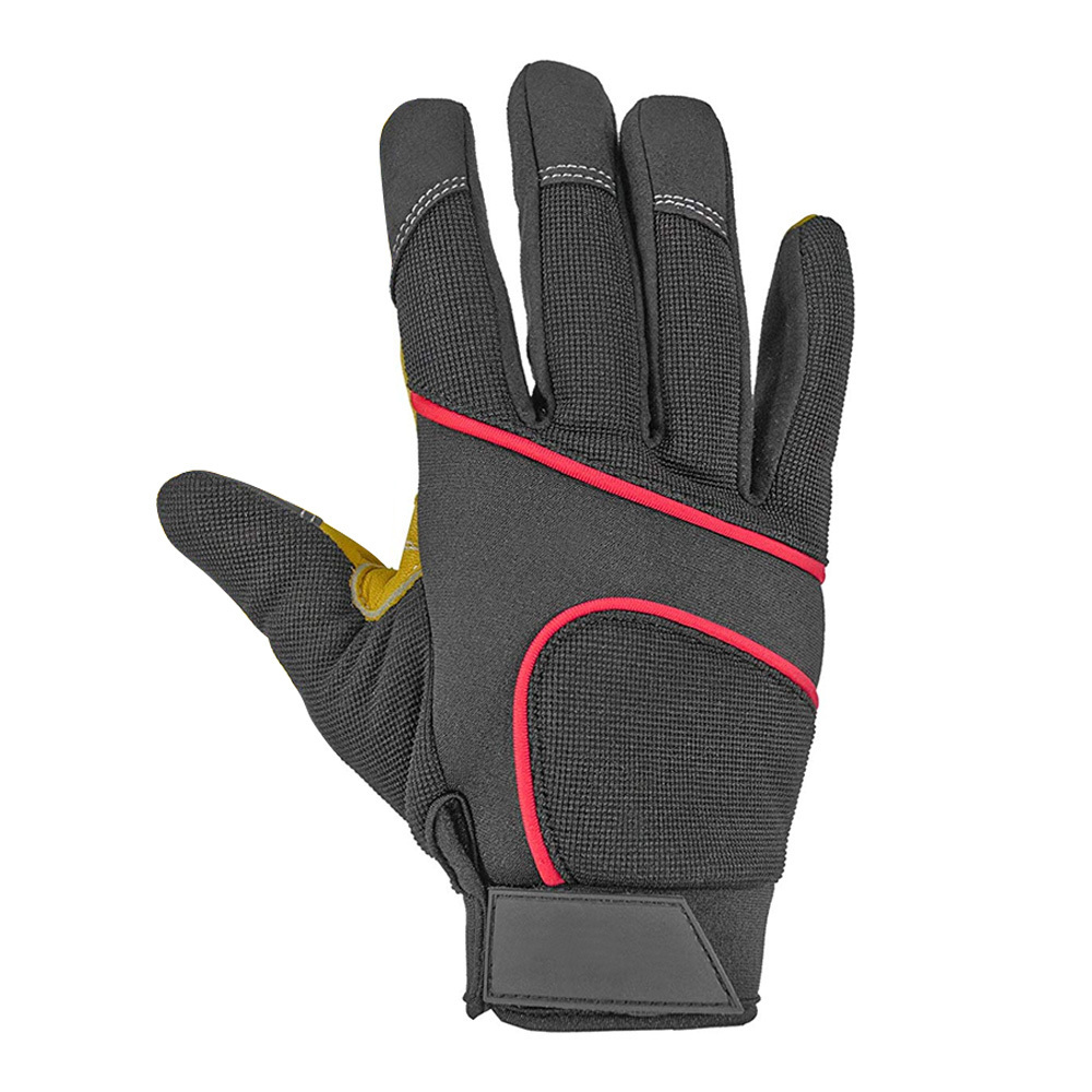 New arrival 2024 Safety Gloves Work Gloves made of cow split leather with Index finger Reinforced palm Working Gloves OEM