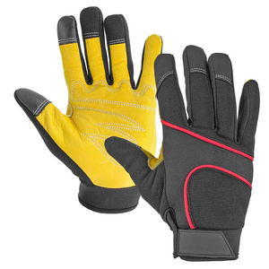 New arrival 2024 Safety Gloves Work Gloves made of cow split leather with Index finger Reinforced palm Working Gloves OEM