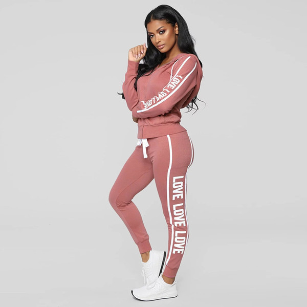 custom design wholesale girl sweat suit women track suit women tracksuits with logo straps