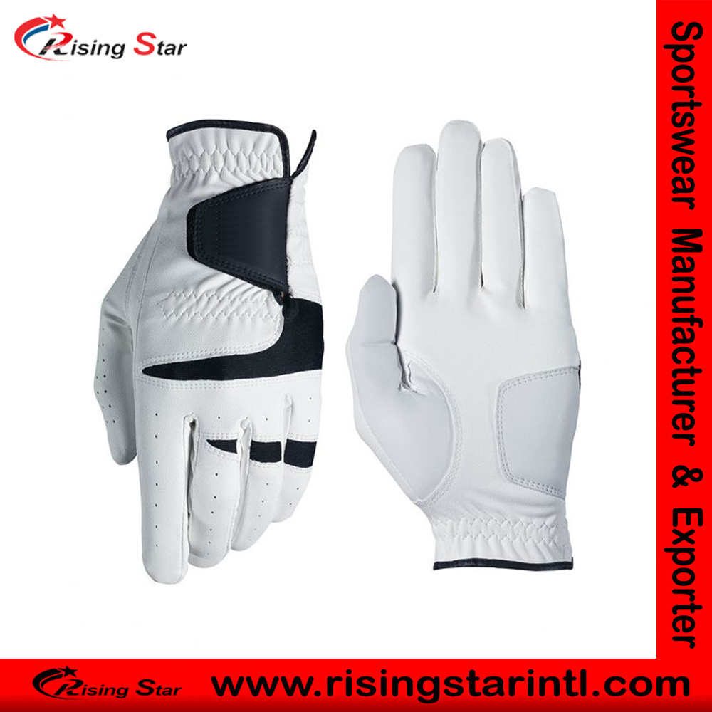 wholesale custom logo leather golf gloves