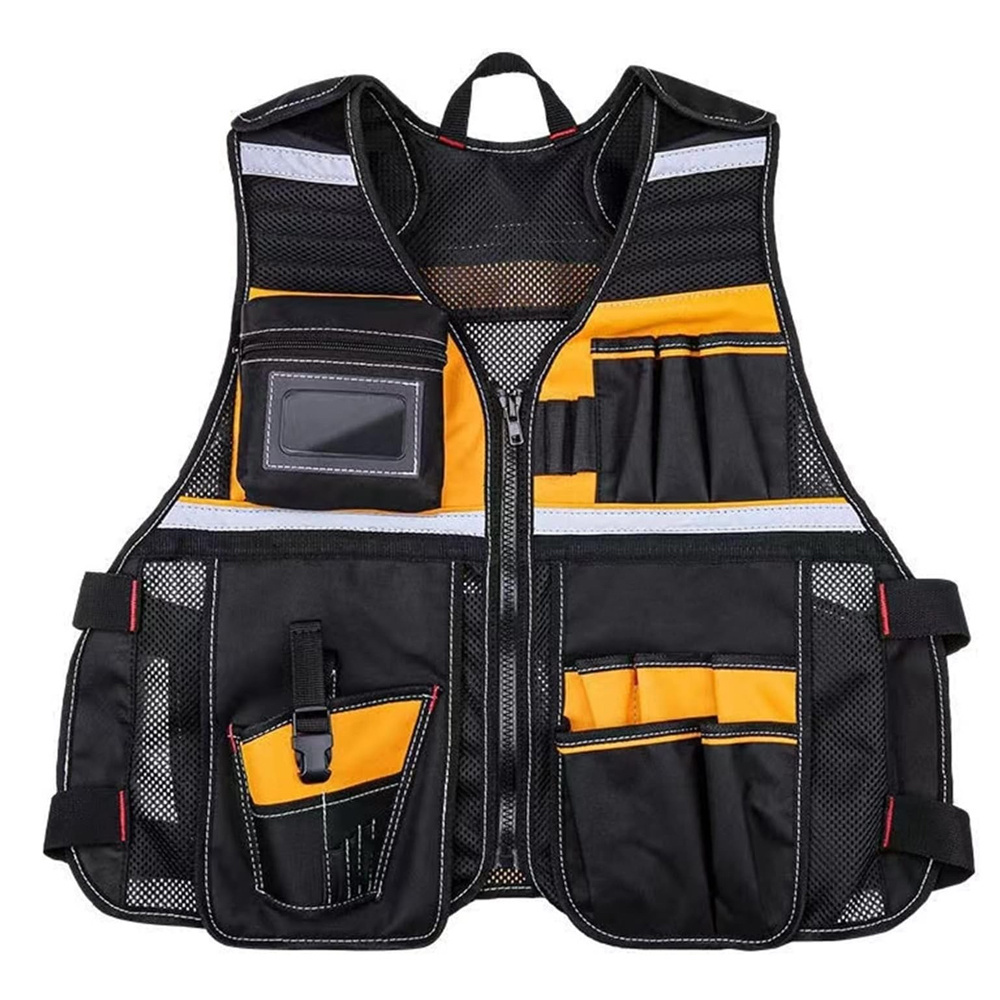 High Visibility Reflective Safety Vests Traffic Construction Vest With Functional Pockets Security Jacket