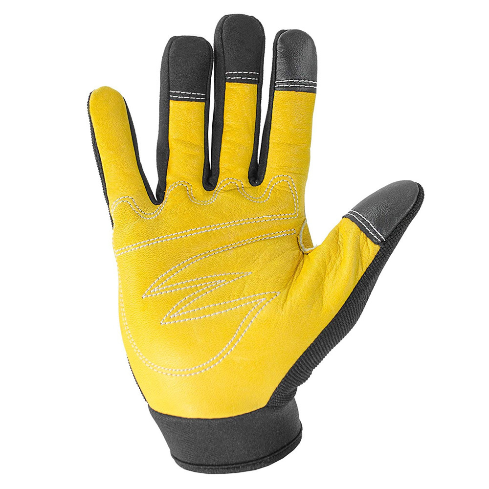 New arrival 2024 Safety Gloves Work Gloves made of cow split leather with Index finger Reinforced palm Working Gloves OEM