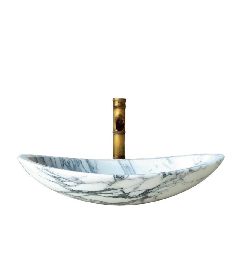 Customized Natural Marble Stone Wash Basin For Bathroom Decoration