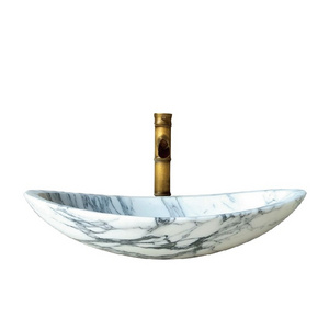 Customized Natural Marble Stone Wash Basin For Bathroom Decoration