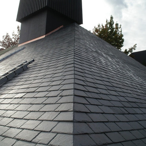 Natural Black Slate Roof Tile On Shingle