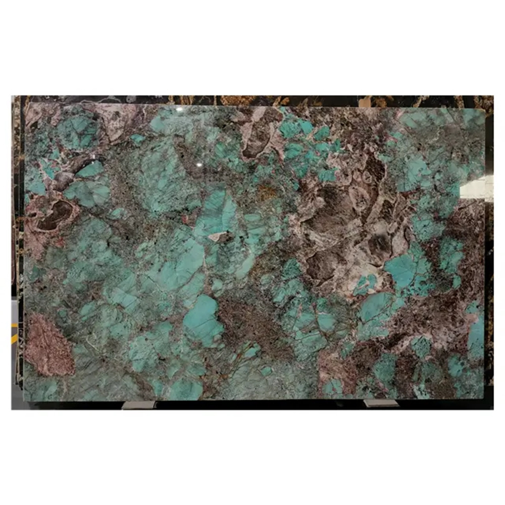 Natural Polished Slabs Luxury Amazon Green Quartz Marble slabs for indoor decoration