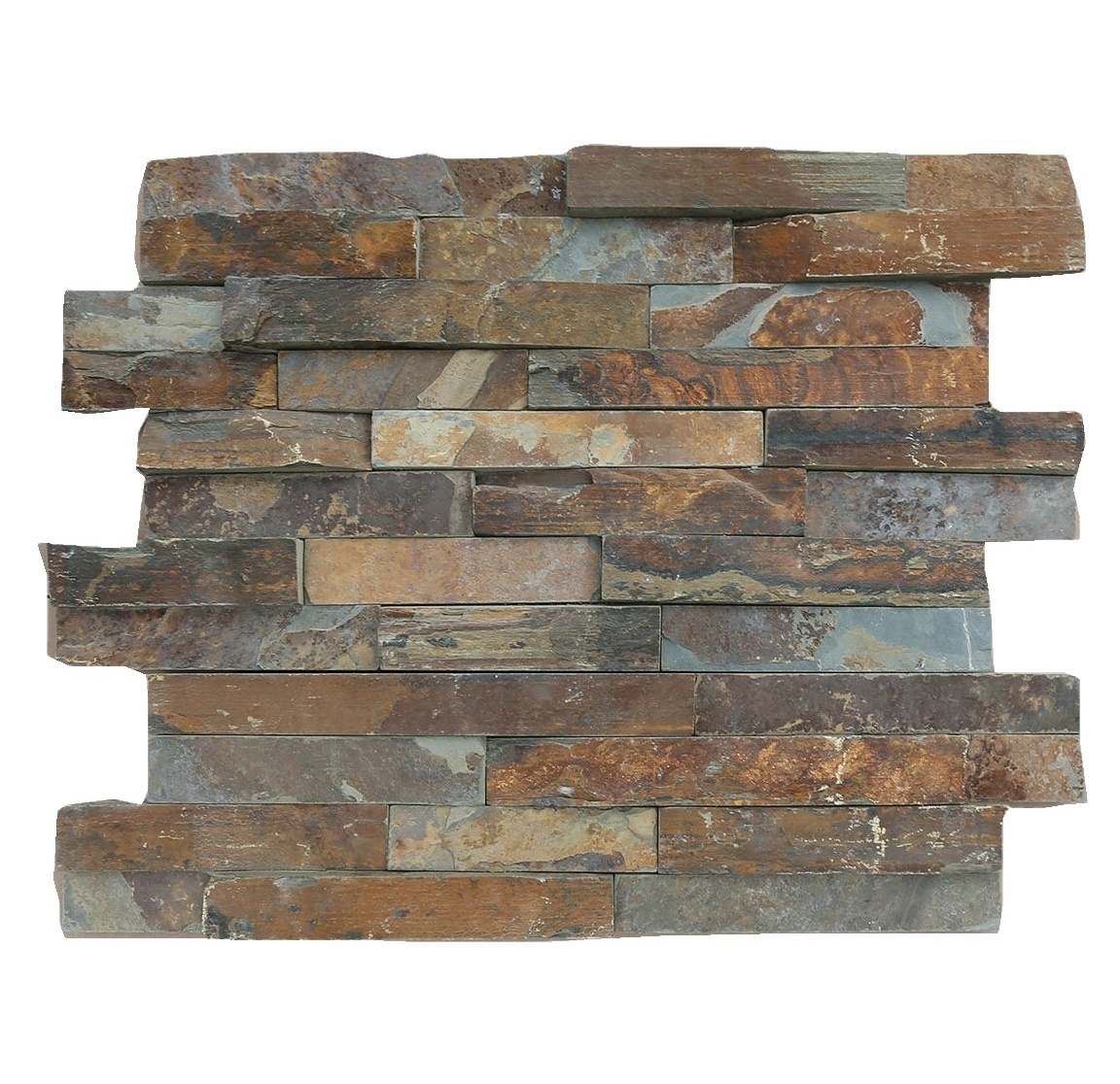 Direct Factory Rusty Color Slate Ledge Stone Wall Cladding