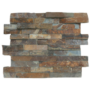 Direct Factory Rusty Color Slate Ledge Stone Wall Cladding